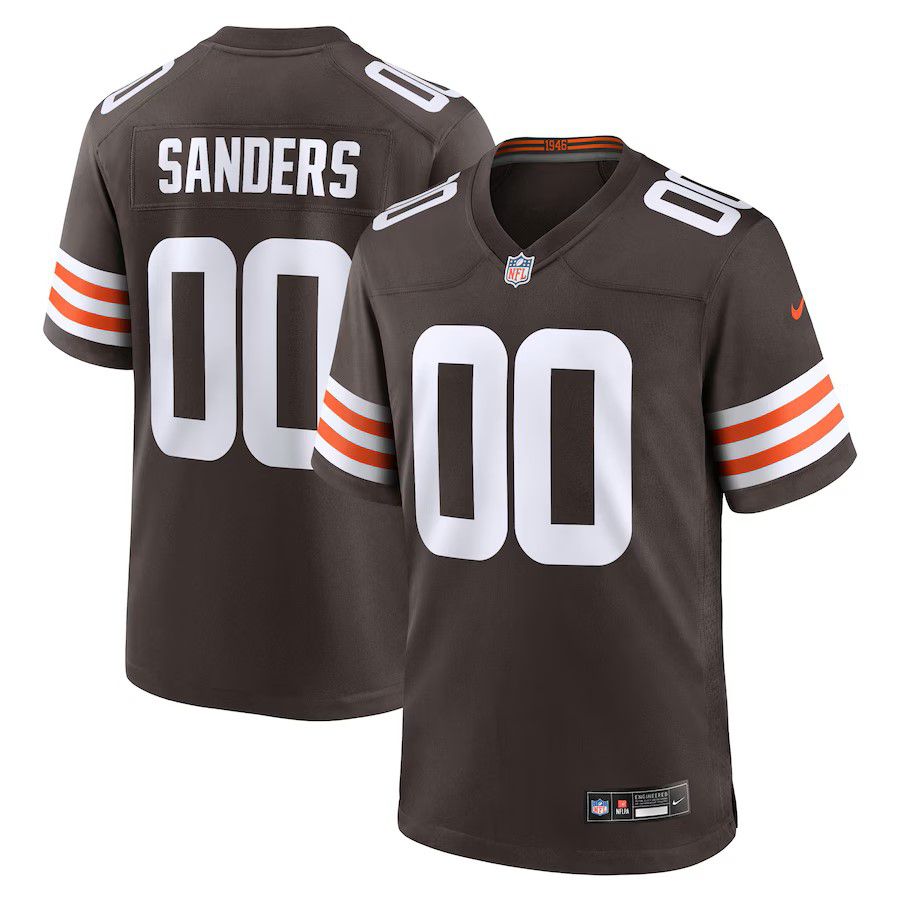 Men Cleveland Browns #00 Shedeur Sanders Nike Brown 2025 NFL Draft Game Jersey->cleveland browns->NFL Jersey